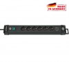 1951160601 Удлинитель 3 м Brennenstuhl Premium-Line, 2 USB, 6 розеток, черный