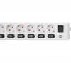 Удлинитель Brennenstuhl Extension Socket, 2 м., 6 роз, выключатель, белый, IP20 (1153110126)